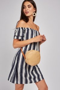 Vertical Stripe Mini Dress