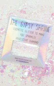 SHRINE Iridescent Diamond Glitter Bag, Iridescent