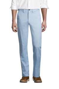 Lands End - Everyday stretch chinos, traditional fit, men, size: 33 regular, blue, spandex, by lands' end