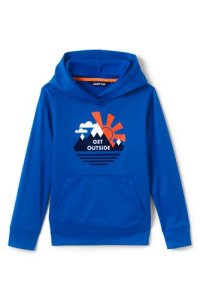 Lands End - Lands' end boys' graphic tricot hoodie - 10-11 years