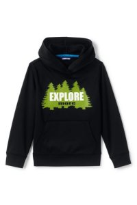 Lands End - Lands' end boys' graphic tricot hoodie - 8-9 years