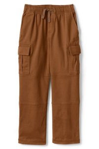 Lands' End Boys' Iron Knees Stretch Pull-on Cargo Trousers - 13-14 years