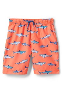 Lands' End Boys' Patterned Swim Shorts - 12-13 years