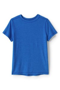 Lands' End Boys' Performance T-Shirt - 8-9 years, Blue