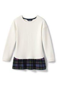 Lands' End Girl's Ruffle Hem Sweater Tunic - 10-12 years