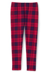 Lands' End Girls' Cosy Ankle Length Patterned Leggings - 8-9 years