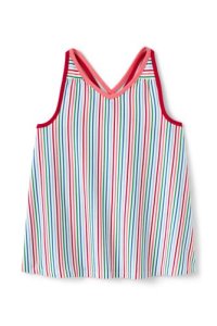 Lands' End Girls' Floaty Pure Cotton Vest Top - 12-13 years