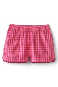Lands' End Girls' Patterned Elastic Waist Cotton Shorts - 12-13 years