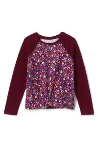 Lands' End Girls' Twist Front Top - 8-9 years