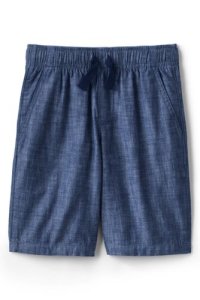 Lands End - Lands' end little boys' chambray pull-on shorts - 5-6 years