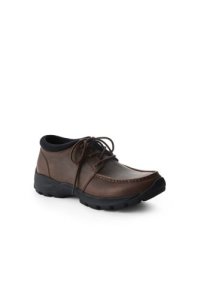 Lands' End Men's Everyday Leather Lace-up Boots - 7, Brown