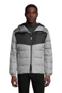 Lands' End Men's Expedition Down Puffer Jacket - 38-40, Grey