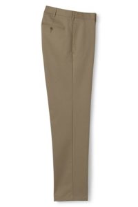 Lands' End Men's Flat Front Non-iron Chinos, Tailored Fit - 30, khaki