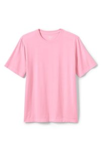 Lands End - Lands' end men's garment-dyed t-shirt - 50-52, pink