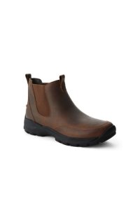 Lands' End Men's Leather Everyday Chelsea Boots - 7