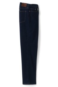 Lands' End Men's Premium Stretch Jeans, Comfort Waist - 32, Blue