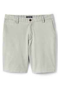 Lands' End Men's Stretch Chino Shorts - 34, Grey
