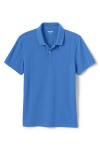 Lands' End Men's Stretch Piqué Polo Shirt, Slim Fit - 38-40