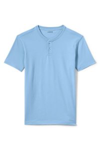 Lands' End Men's Super-T Henley Short Sleeve T-shirt - 46-48