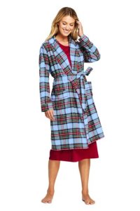 Lands' End Women's Flannel Dressing Gown - 16-18