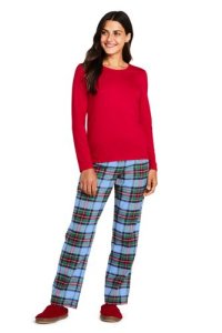 Lands' End Women's Patterned Flannel Pyjama Gift Set - 20