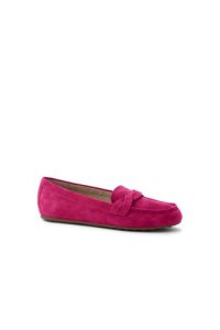 Lands' End Women's Suede Comfort Penny Loafers - 4