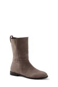 Lands' End Women's Suede Slouch Boots - 4.5