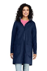 Lands' End Women's Waterproof Raincoat with Stretch - 10 12