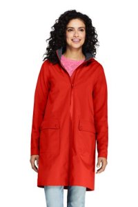 Lands' End Women's Waterproof Raincoat with Stretch - 8