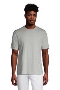 Super-T T-shirt, Men, Size: 42-44 Regular, Grey, Cotton, by Lands' End