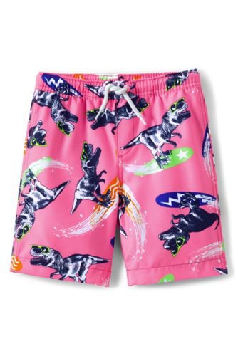 Swim Shorts, Kids, Size: 10-12 yrs Kids, Pink, Polyester, by Lands' End