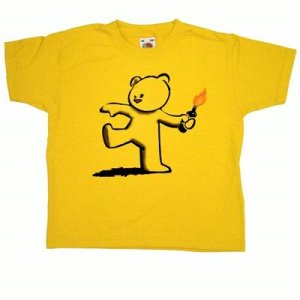 Banksy Kids T Shirt - Teddy