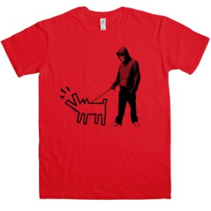 Banksy T Shirt - Walking the Dog