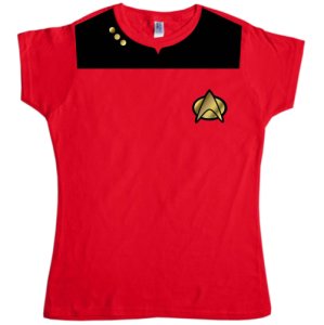 Fancy Dress Womens T Shirt - Star Trek Uniform