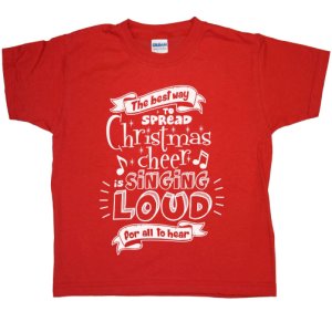Kids Funny Christmas T Shirt - Spread Christmas Cheer