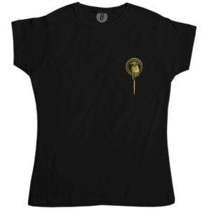 Kings Hand Pocket Print Fitted Womens T Shirt