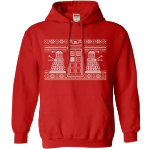 Knitted Jumper Style Hoodie - Dr Who
