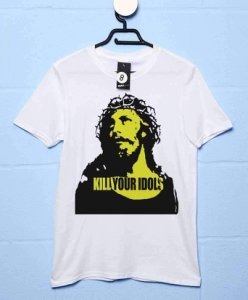 Sale Item - As Worn By AXL Rose T Shirt - Kill Your Idols - Small - White