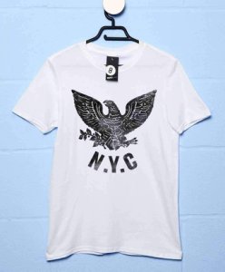 Sale Item - As Worn By Joey Ramone T Shirt - Nyc Eagle - Small - White