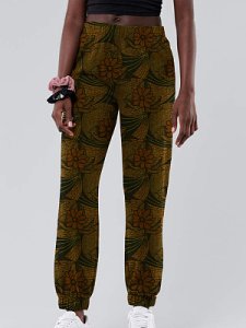 Berrylook Autumn and winter fashion casual printed bouquet mouth pants online sale, shop,