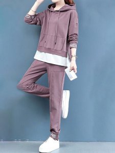 Berrylook Autumn and winter Korean version of the new casual fashion sports suit sale, clothes shopping near me,