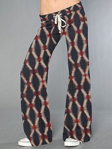Berrylook Autumn and winter lace-up printed casual pants online, shoping, printing Casual Pants,