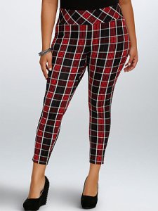 Berrylook Autumn and winter new fashion check stretch casual pants stores and shops, shop,