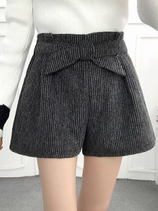 Berrylook Autumn and winter new high waist woolen shorts online sale, sale,