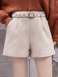 Berrylook Autumn and winter new woolen casual shorts online, stores and shops,