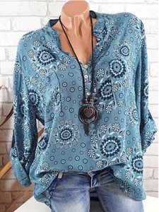 Berrylook Band Collar Print Blouses online shop, shop, summer tops for women, going out tops