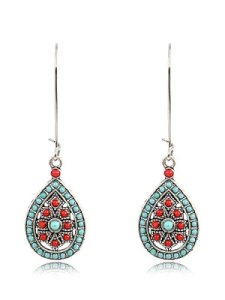 Berrylook Bohemian Water Drop Large Earrings online shopping sites, shoping,
