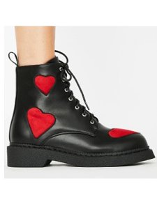 Berrylook Casual lace-up heeled Martin boots online sale, shoping,