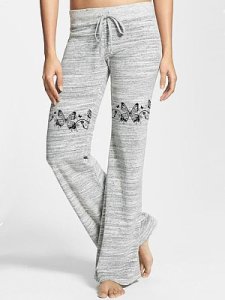 Berrylook Casual lace-up high-waist printed trousers online shop, online shopping sites, printing Casual Pants,