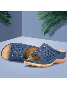 Berrylook Casual Women Solid Color Hollow Out Sandals stores and shops, online shop,